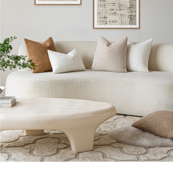 Other - BOUCLE Tan Accent Pillows